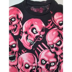 Liquid Blue Pink Skull Tee XL 2017 Limited Edition 1 of 36 Deadstock